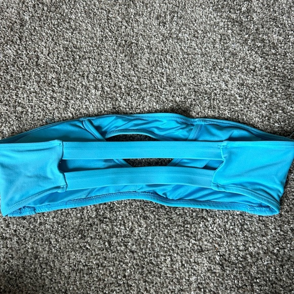 Blue strapless bikini top - Picture 2 of 3